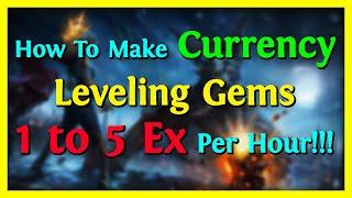 POE How To Make Currency Leveling Gems - 1 to 5 Exalted Orb Per Hour!!! - POE Tips & Tricks