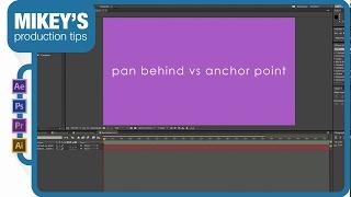 Pan behind VS anchor point in After Effects