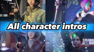 VEILED EXPERTS - All character intros #veiledexperts #beta #3rdperson #anime #intro