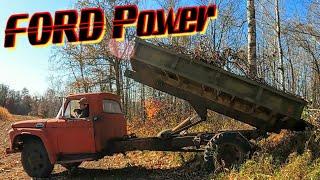 Hauling Firewood with 1966 FORD F-600 Dump Truck/Wood Splitter Rundown