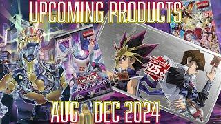 YUGIOH NEW PRODUCTS Aug 2024 - Dec 2024  SAVE THE DATES!