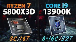 Ryzen 7 5800X3D vs i9-13900K // Test in 9 Games