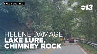 Hurricane Helene leaves Chimney Rock, Lake Lure heavily damaged