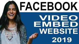 How to embed facebook video in website