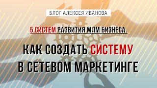 5 систем развития МЛМ бизнес. Как создать систему в сетевом маркетинге