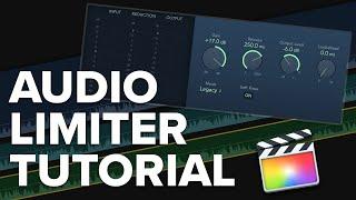 How To Quickly Balance Audio Levels In Final Cut Pro - Audio Limiter Effect Tutorial