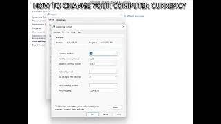 How to change your PC Currency