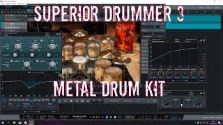 Superior Drummer 3. Metal Drum Kit. Настройка