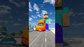 Cars VS Minecraft Characters   | BeamNG.drive #shorts