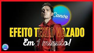  Efeito TEXTO vazada no Canva Grátis [Em 1 minuto]