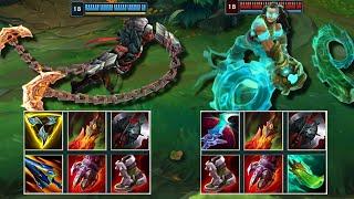 AMBESSA vs ILLAOI FULL BUILD FIGHTS! #leagueoflegends