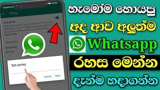 Whatsapp new update Secret Setting | Whatsapp Proxy Setting  2023