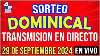  EN VIVO LOTERIA SORTEO DOMINICAL 28 de SEPTIEMBRE de 2024 - Lotería Nacional de Panamá