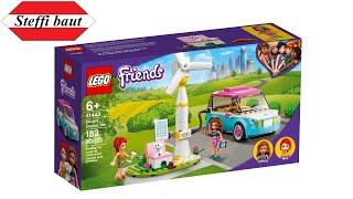 LEGO Friends 41443 Olivia's Electric Car unboxing & build