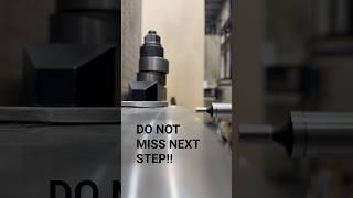 POV: Setting a Y0 Offset on the Toshiba R22 CNC | Edge Finder Demo #cnc #shortsvideo #satisfying