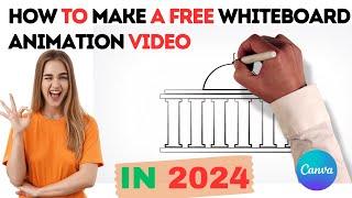 Make A Whiteboard Animation with AI  For Free In 2024| Easy Beginners Guide