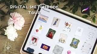 Digital sketchbook tour - first month using Procreate