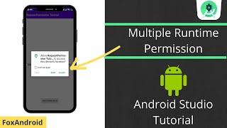 How to request Multiple Runtime Permissions - Android Studio Tutorial