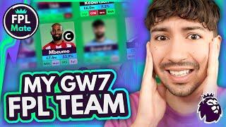 FPL GW7 FINAL TEAM SELECTION | My Eze Replacement! ️ | Gameweek 7 Squad, Transfers & Captain