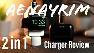 Is this the Coolest Apple Watch Charger? Aenayrim 2 in 1 Wall Charger