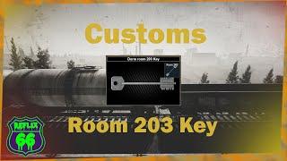 This video is a .12 Escape From Tarkov Key Guide for the Customs Dorm Room 203 Key.