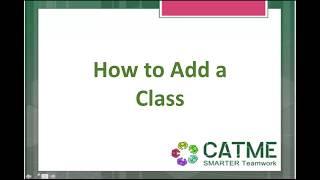 How to Add a Class