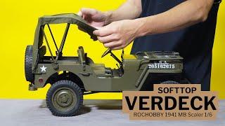 1941 MB Scaler von RocHobby | Softtop Verdeck anbringen