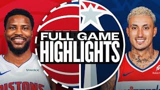 PISTONS at WIZARDS | FULL GAME HIGHLIGHTS | November 17, 2024