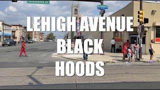 Walking BLACK HOODS North Philadelphia Glenwood to Strawberry Mansion & Allegheny West RAW UNCUT