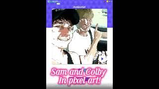 SAM AND COLBY IN PIXEL ART!!!