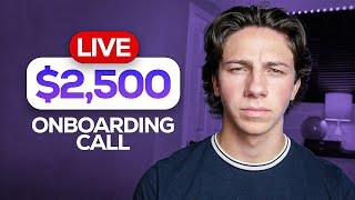 Live $2,500 SMMA Client Onboarding Call 2023