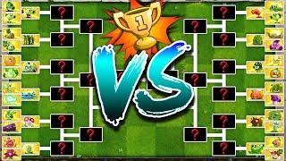 BIG Tournament - Who Will Win? - PvZ 2 Battlez Plant vs Plant Custom Speed