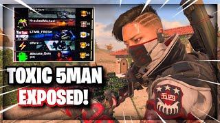 BO4 (1v5)  Toxic 5 Man Dismantled! Shot my body just to LOSE