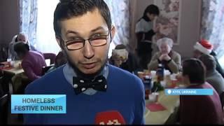 Homeless Festive Dinner: Volunteers provide traditional Ukrainian Christmas dishes