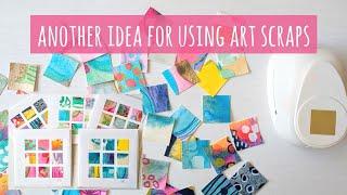 Another Fun Idea For Mini Art Work Greetings Cards! Using Up Scraps Of Paintings & Swatches