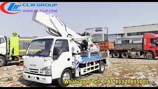 Isuzu NHR 16m 18m 21m 24m 27m 31m Aerial platform work truck ready ship to Uzbekistan