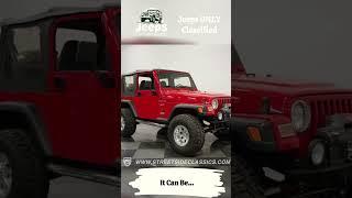  2002 Jeep Wrangler Sport 4X4 For Sale! Low Mileage! | JeepsForSale.autos ️