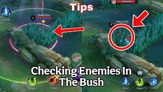 Tips 2025 - Checking Enemies In The Bush By Skills - Part 1 #mobilelegends