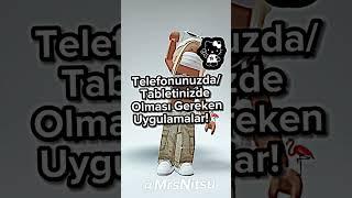 Telefonunuzda/Tabletinizde Olması Gereken Uygulamalar! || #shorts #short