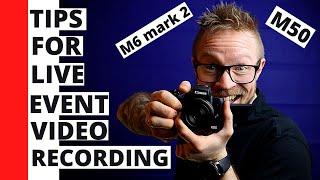 Tips for live event video recording