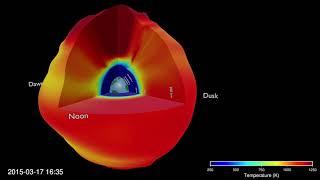 Temperature variations in the WACCM-X model