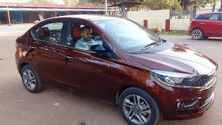 Taking Delivery of Tata Tigor(Deep Red) XZ+ 2022 Model #tatatigor #sedan