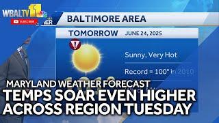 Maryland weather forecast: Extreme heat continues across region on Tuesday