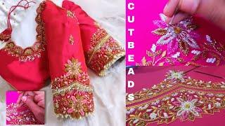 CUT BEADS HEAVY MODEL || Nehar Maggam Work