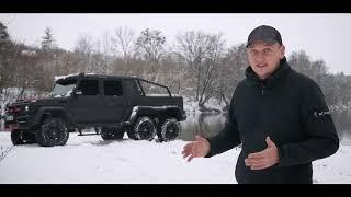 Mercedes G55 AMG 6x6 - Crazy Offroad and tesd drive in the snow.