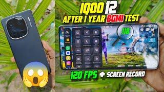 Iqoo 12 120 fps + screen recording bgmi gaming test After 1 year | Better Than IQOO 13