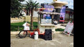 Advertising on the bike , Bicycle for street food trade  \ Велореклама, Велокафе