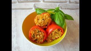 Фаршированный перец.  Рецепт БЕЗ МЯСА, но Сытно и Вкусно!