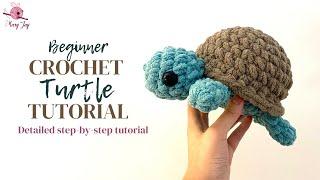 Step-by-Step Tutorial on How to Crochet a Simple Turtle for Beginners: Quick, Easy, Amigurumi Turtle