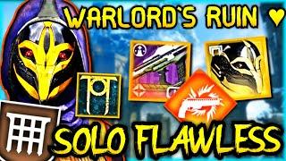 Recluse is CRAZY ! Solo Flawless Warlord's Ruin EASY ! | One Hunter Build [Destiny 2 Episode Heresy]